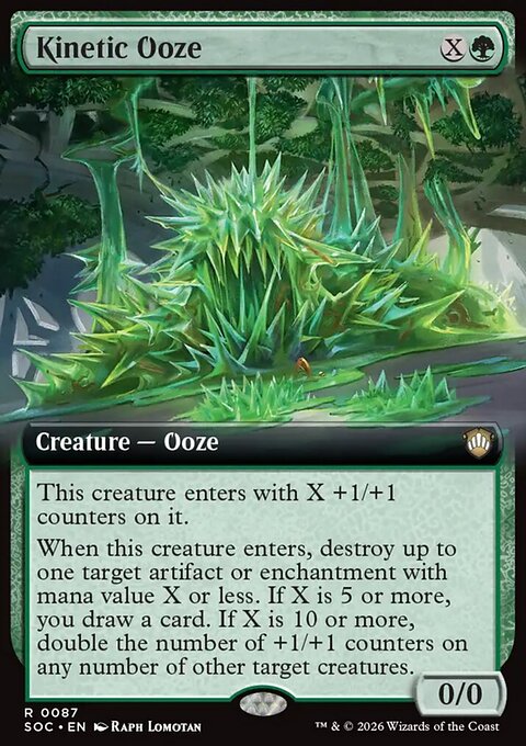 Kinetic Ooze, Secrets of Strixhaven Commander #87, Magic: The Gathering card