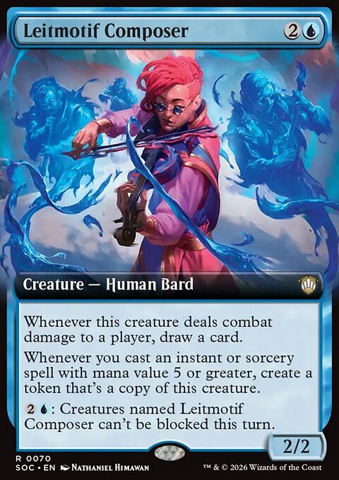 Leitmotif Composer, Secrets of Strixhaven Commander #70, Magic: The Gathering card