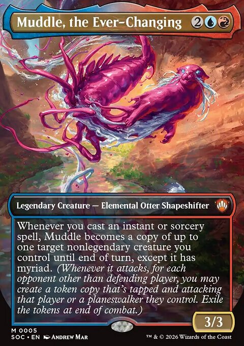 Muddle, the Ever-Changing, Secrets of Strixhaven Commander #5, Magic: The Gathering card