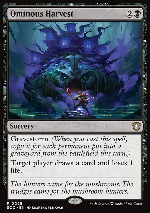 Ominous Harvest, Secrets of Strixhaven Commander #28, Magic: The Gathering card