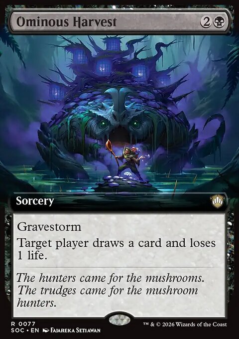 Ominous Harvest, Secrets of Strixhaven Commander #77, Magic: The Gathering card