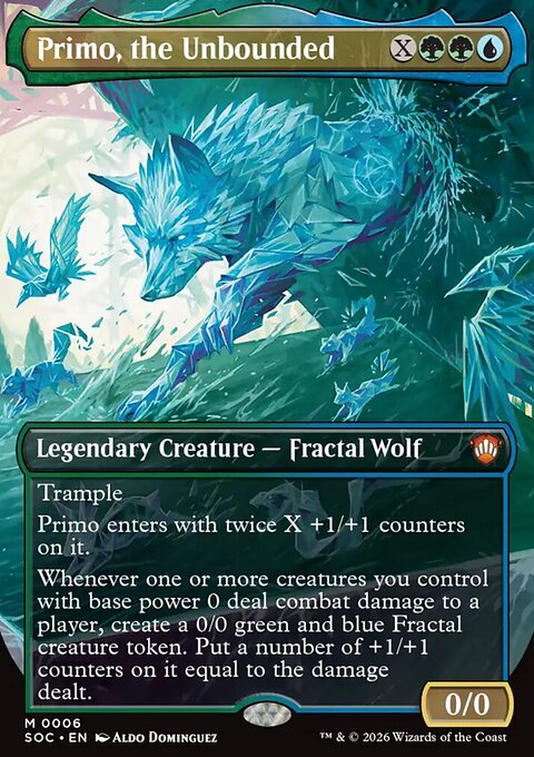 Primo, the Unbounded, Secrets of Strixhaven Commander #6, Magic: The Gathering card