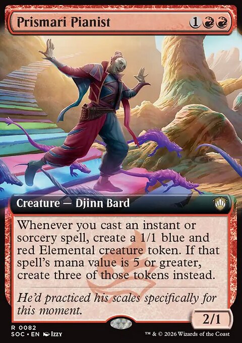 Prismari Pianist, Secrets of Strixhaven Commander #82, Magic: The Gathering card
