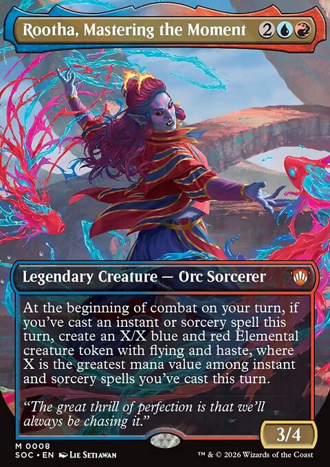 Rootha, Mastering the Moment, Secrets of Strixhaven Commander #8, Magic: The Gathering card