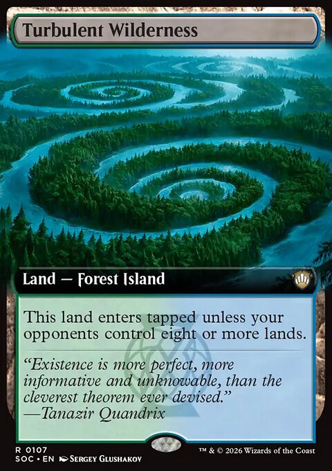Turbulent Wilderness, Secrets of Strixhaven Commander #107, Magic: The Gathering card