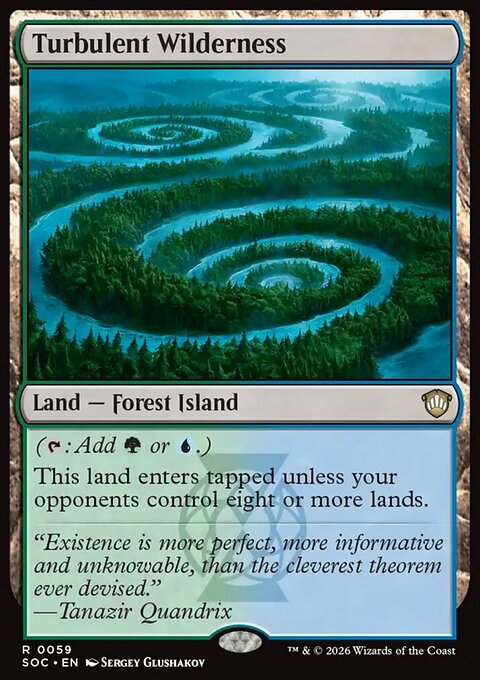 Turbulent Wilderness, Secrets of Strixhaven Commander #59, Magic: The Gathering card
