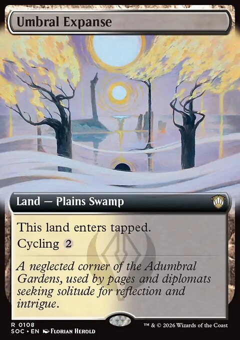 Umbral Expanse, Secrets of Strixhaven Commander #108, Magic: The Gathering card