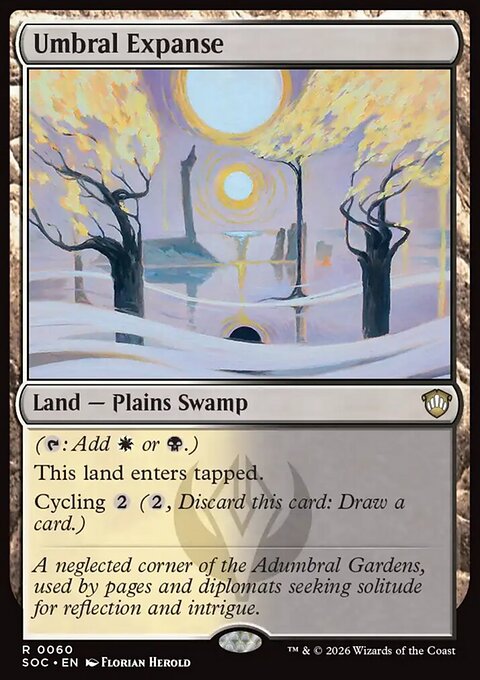Umbral Expanse, Secrets of Strixhaven Commander #60, Magic: The Gathering card