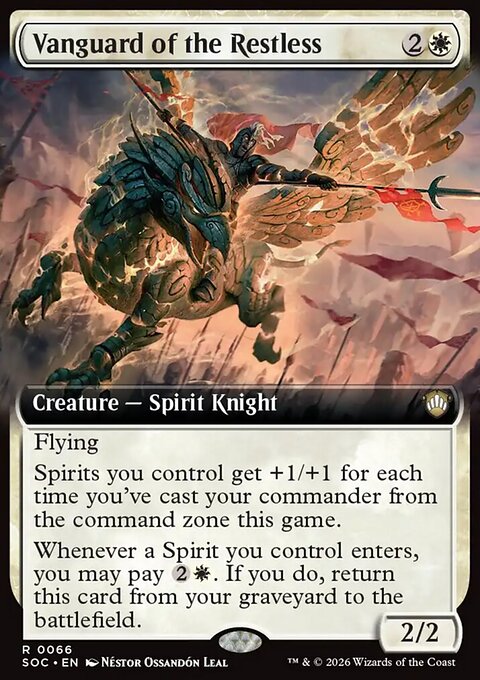 Vanguard of the Restless, Secrets of Strixhaven Commander #66, Magic: The Gathering card