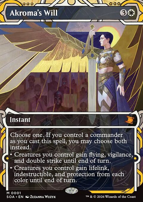 Akroma's Will, Secrets of Strixhaven Mystical Archive #1, Magic: The Gathering card