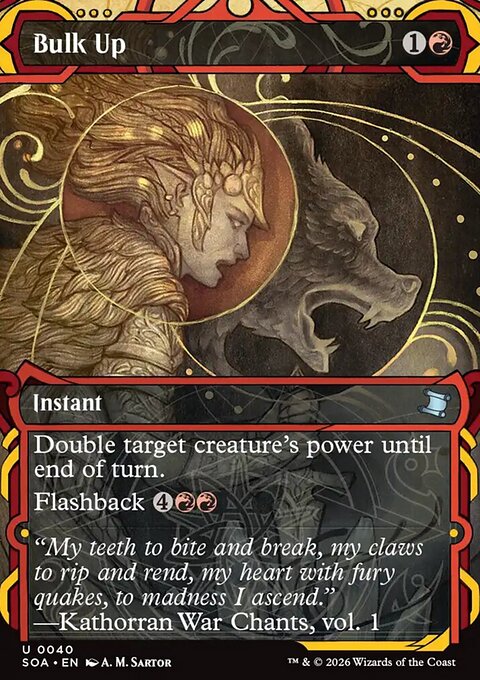 Bulk Up, Secrets of Strixhaven Mystical Archive #40, Magic: The Gathering card