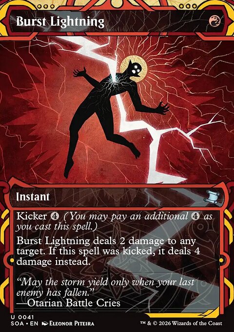 Burst Lightning, Secrets of Strixhaven Mystical Archive #41, Magic: The Gathering card