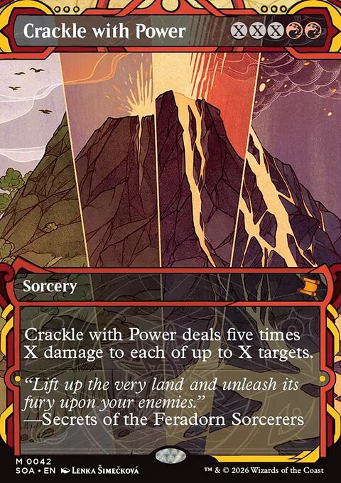 Crackle with Power, Secrets of Strixhaven Mystical Archive #42, Magic: The Gathering card