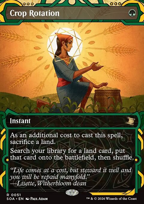 Crop Rotation, Secrets of Strixhaven Mystical Archive #51, Magic: The Gathering card