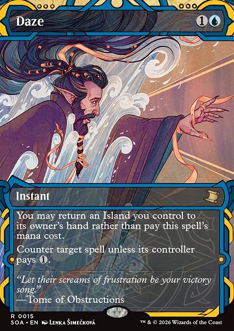 Daze, Secrets of Strixhaven Mystical Archive #15, Magic: The Gathering card