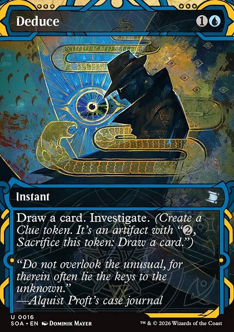 Deduce, Secrets of Strixhaven Mystical Archive #16, Magic: The Gathering card