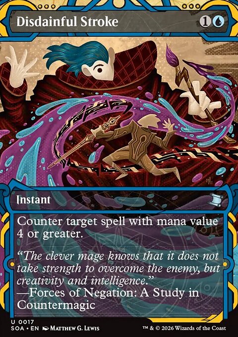 Disdainful Stroke, Secrets of Strixhaven Mystical Archive #17, Magic: The Gathering card