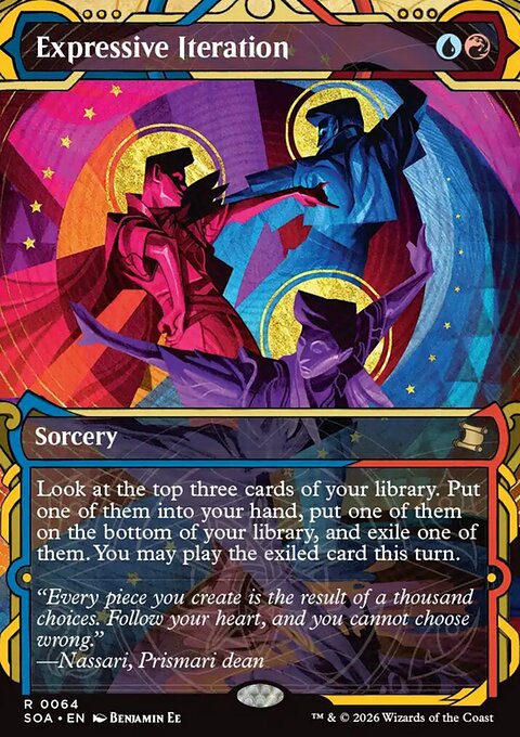 Expressive Iteration, Secrets of Strixhaven Mystical Archive #64, Magic: The Gathering card