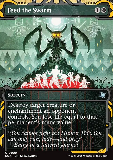 Feed the Swarm, Secrets of Strixhaven Mystical Archive #29, Magic: The Gathering card