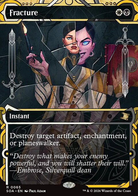 Fracture, Secrets of Strixhaven Mystical Archive #65, Magic: The Gathering card