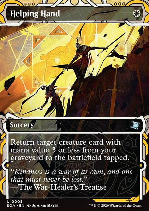 Helping Hand, Secrets of Strixhaven Mystical Archive #5, Magic: The Gathering card