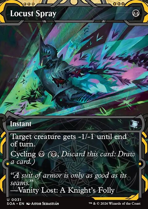 Locust Spray, Secrets of Strixhaven Mystical Archive #31, Magic: The Gathering card