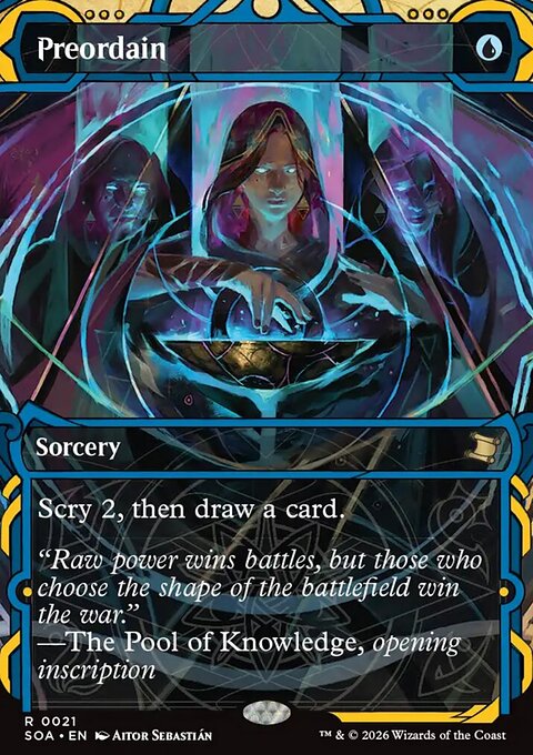 Preordain, Secrets of Strixhaven Mystical Archive #21, Magic: The Gathering card