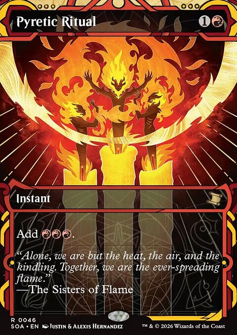 Pyretic Ritual, Secrets of Strixhaven Mystical Archive #46, Magic: The Gathering card