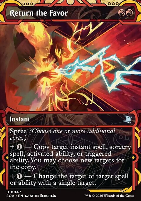 Return the Favor, Secrets of Strixhaven Mystical Archive #47, Magic: The Gathering card