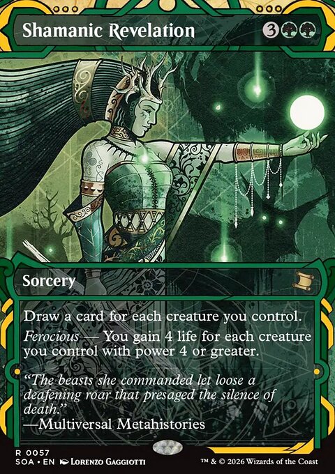Shamanic Revelation, Secrets of Strixhaven Mystical Archive #57, Magic: The Gathering card