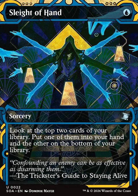 Sleight of Hand, Secrets of Strixhaven Mystical Archive #22, Magic: The Gathering card