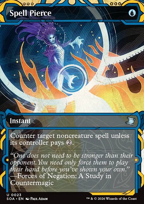 Spell Pierce, Secrets of Strixhaven Mystical Archive #23, Magic: The Gathering card