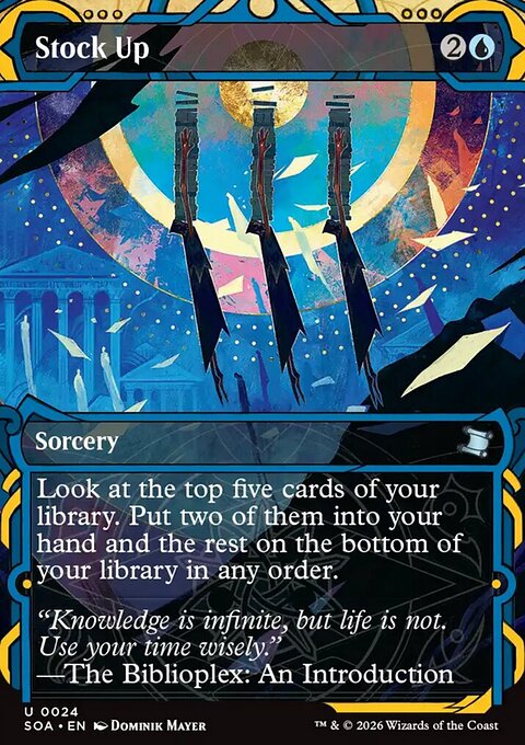 Stock Up, Secrets of Strixhaven Mystical Archive #24, Magic: The Gathering card