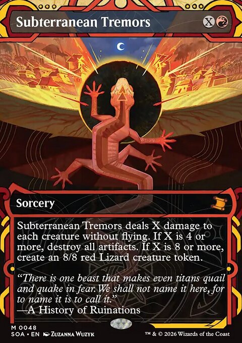 Subterranean Tremors, Secrets of Strixhaven Mystical Archive #48, Magic: The Gathering card