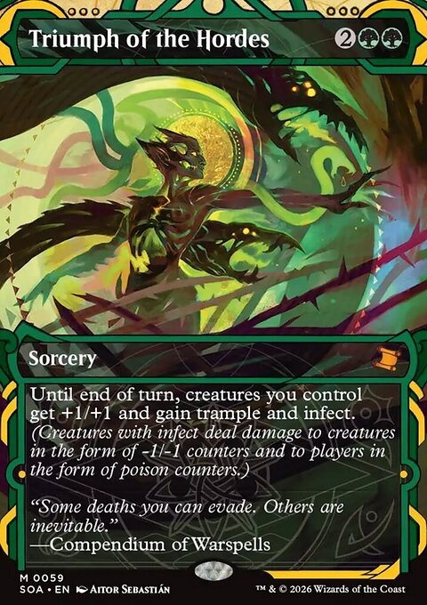 Triumph of the Hordes, Secrets of Strixhaven Mystical Archive #59, Magic: The Gathering card