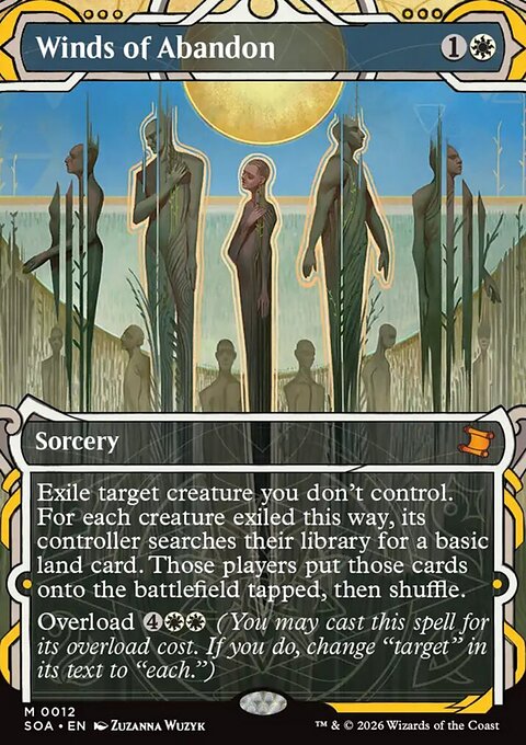 Winds of Abandon, Secrets of Strixhaven Mystical Archive #12, Magic: The Gathering card