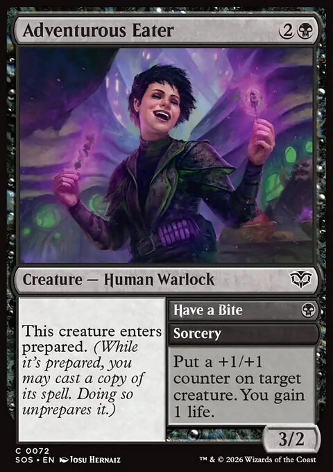 Adventurous Eater // Have a Bite, Secrets of Strixhaven #72, Magic: The Gathering card