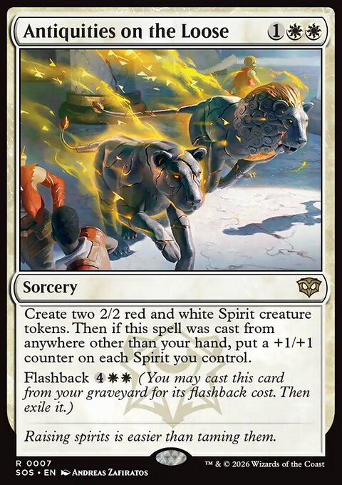 Antiquities on the Loose, Secrets of Strixhaven #7, Magic: The Gathering card