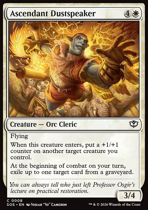 Ascendant Dustspeaker, Secrets of Strixhaven #8, Magic: The Gathering card