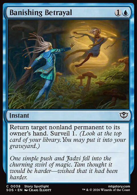 Banishing Betrayal, Secrets of Strixhaven #38, Magic: The Gathering card