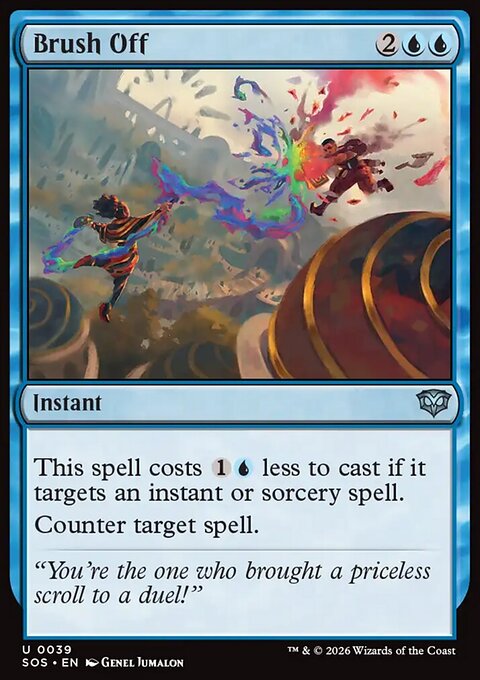 Brush Off, Secrets of Strixhaven #39, Magic: The Gathering card