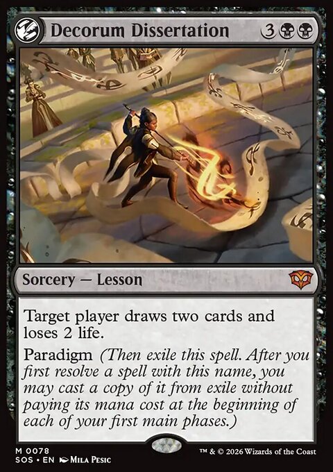 Decorum Dissertation, Secrets of Strixhaven #78, Magic: The Gathering card