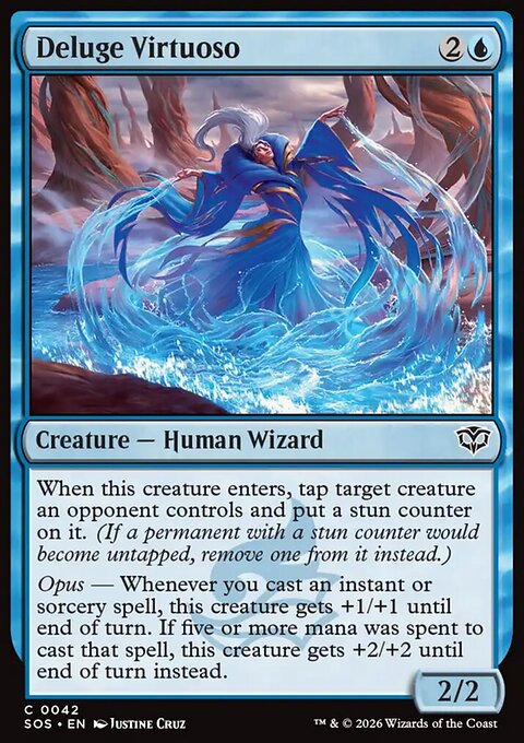 Deluge Virtuoso, Secrets of Strixhaven #42, Magic: The Gathering card