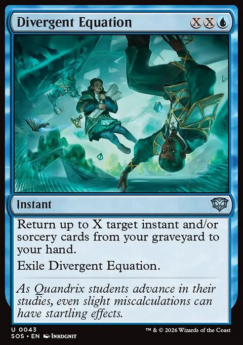 Divergent Equation, Secrets of Strixhaven #43, Magic: The Gathering card
