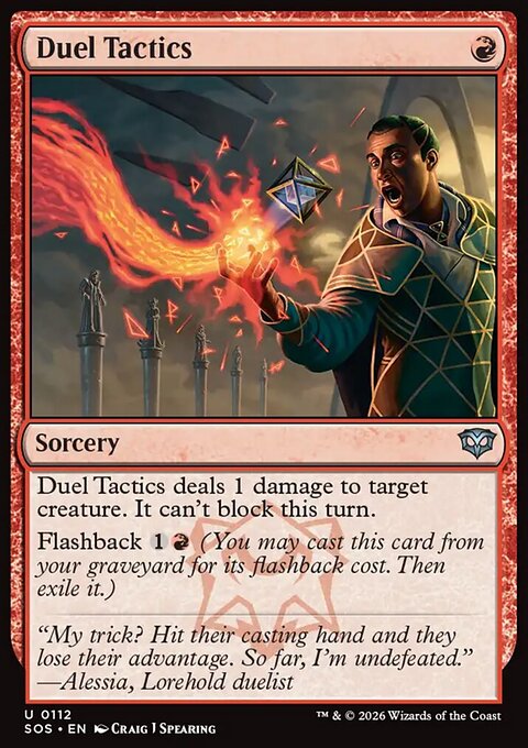 Duel Tactics, Secrets of Strixhaven #112, Magic: The Gathering card