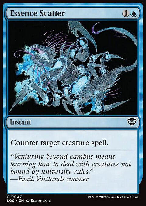 Essence Scatter, Secrets of Strixhaven #47, Magic: The Gathering card