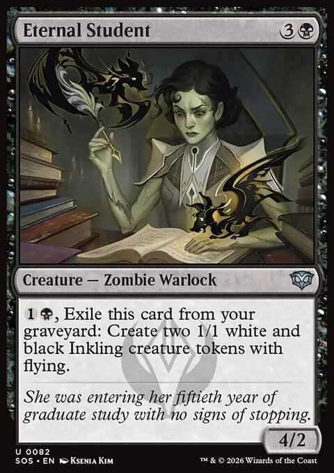 Eternal Student, Secrets of Strixhaven #82, Magic: The Gathering card