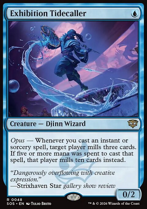 Exhibition Tidecaller, Secrets of Strixhaven #48, Magic: The Gathering card