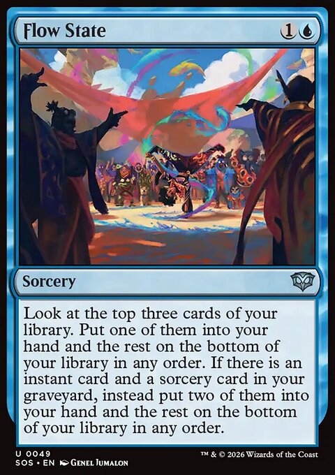 Flow State, Secrets of Strixhaven #49, Magic: The Gathering card
