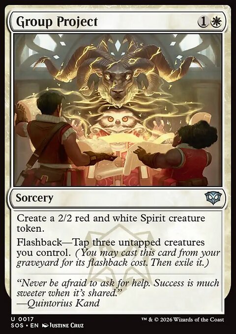 Group Project, Secrets of Strixhaven #17, Magic: The Gathering card